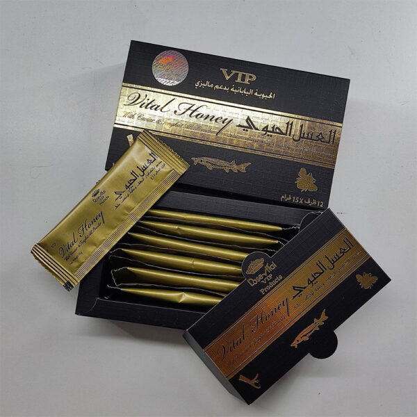 العسل الحيوي Vital Honey للرجال – واجهة العلبة