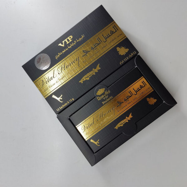 العسل الحيوي Vital Honey للرجال – واجهة العلبة